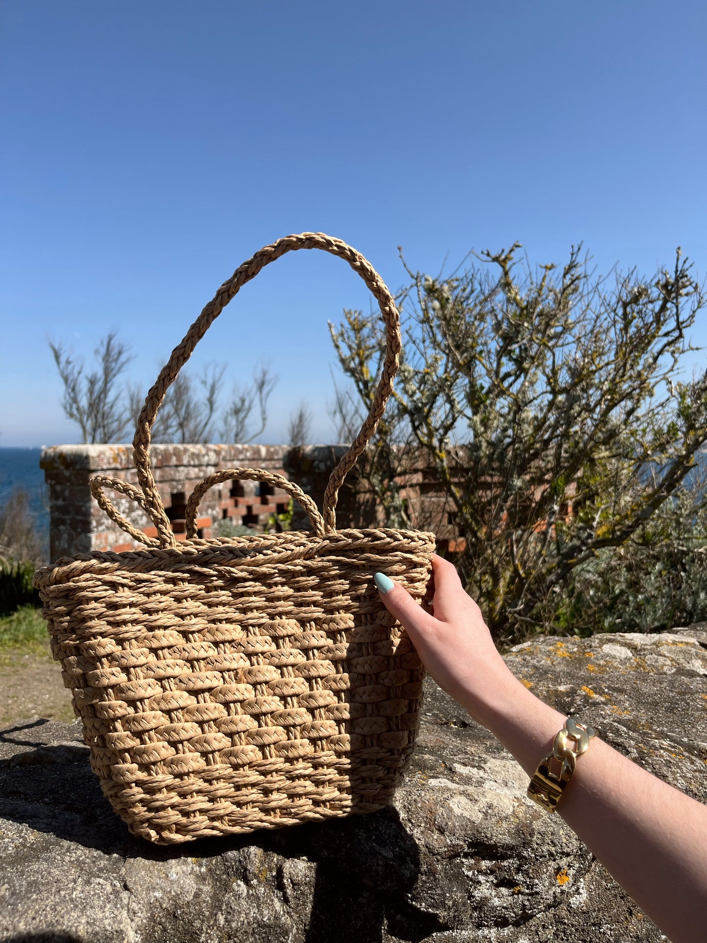 Sac à main tressé