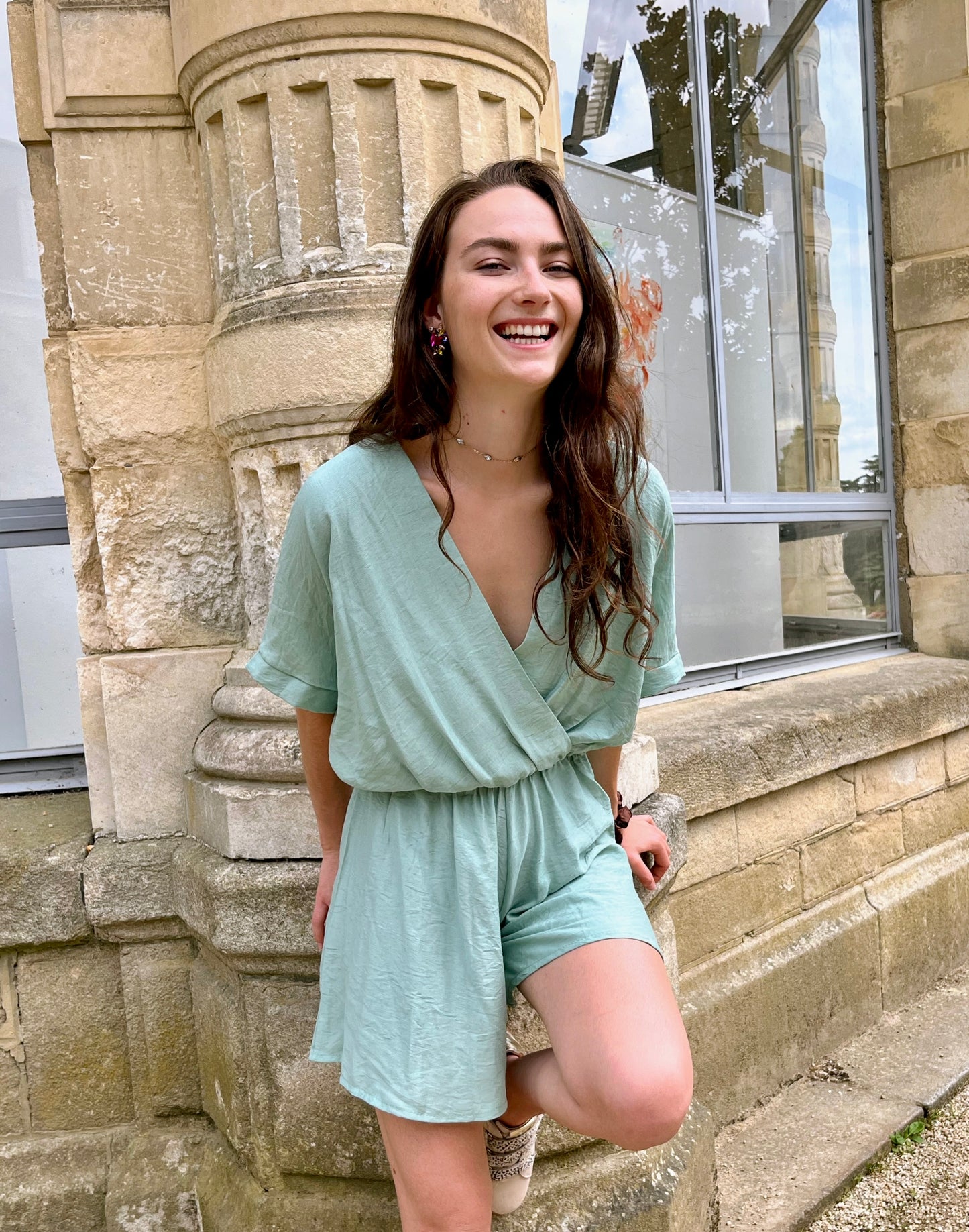 Combishort Catane vert d’eau