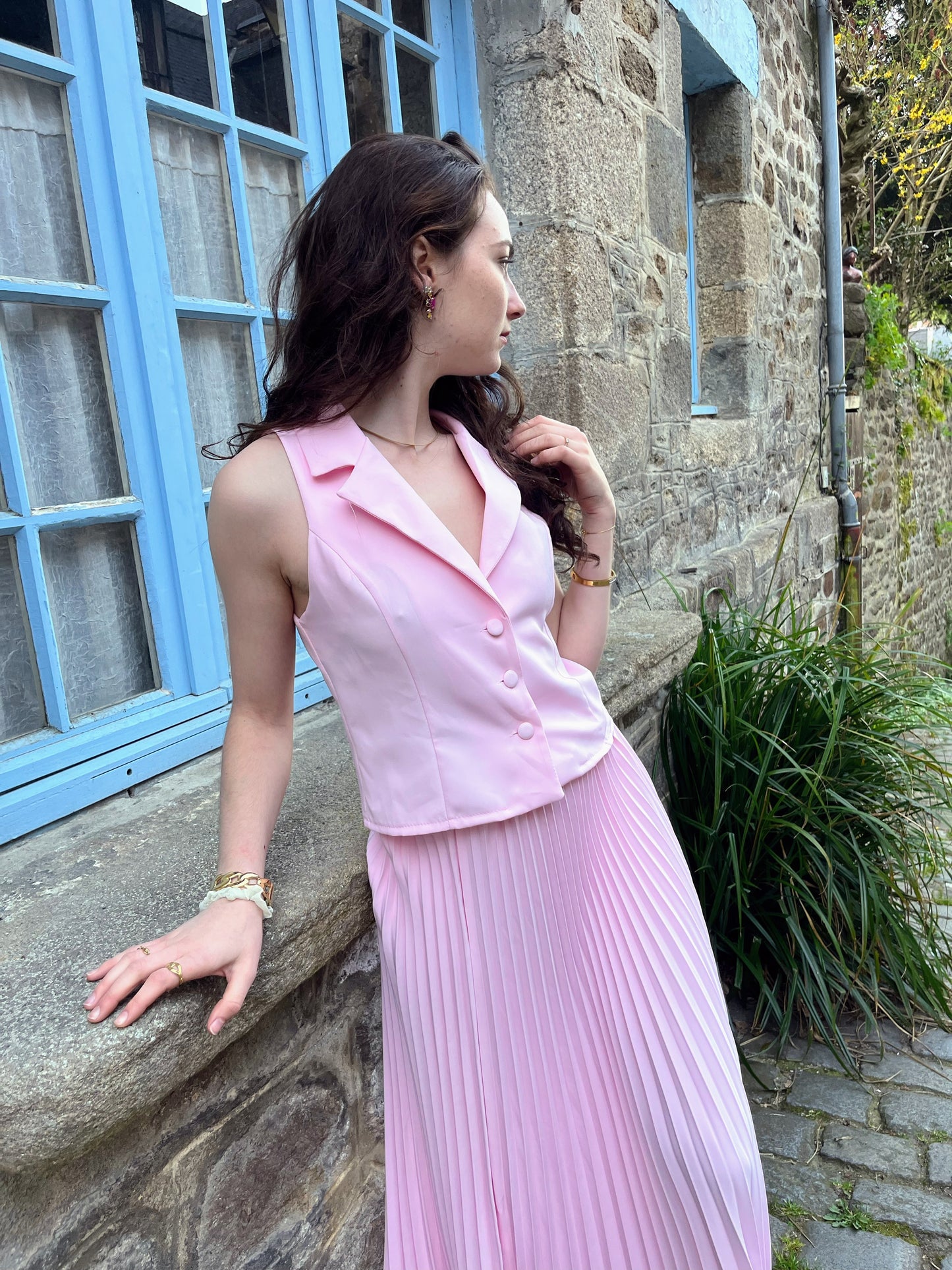 Ensemble parisienne rose