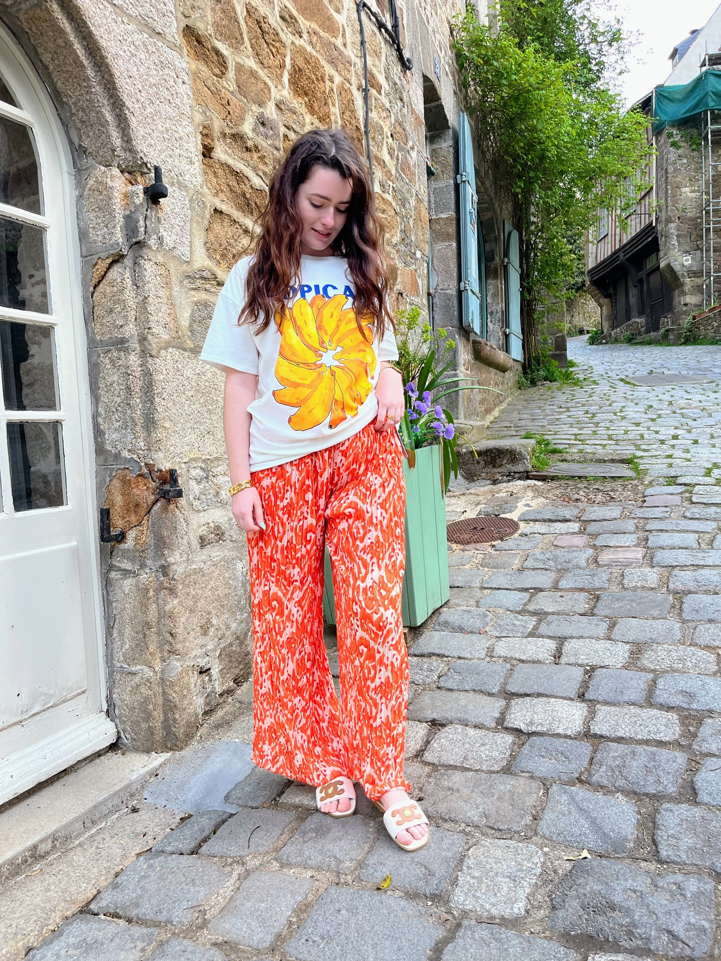 Pantalon Alma orange