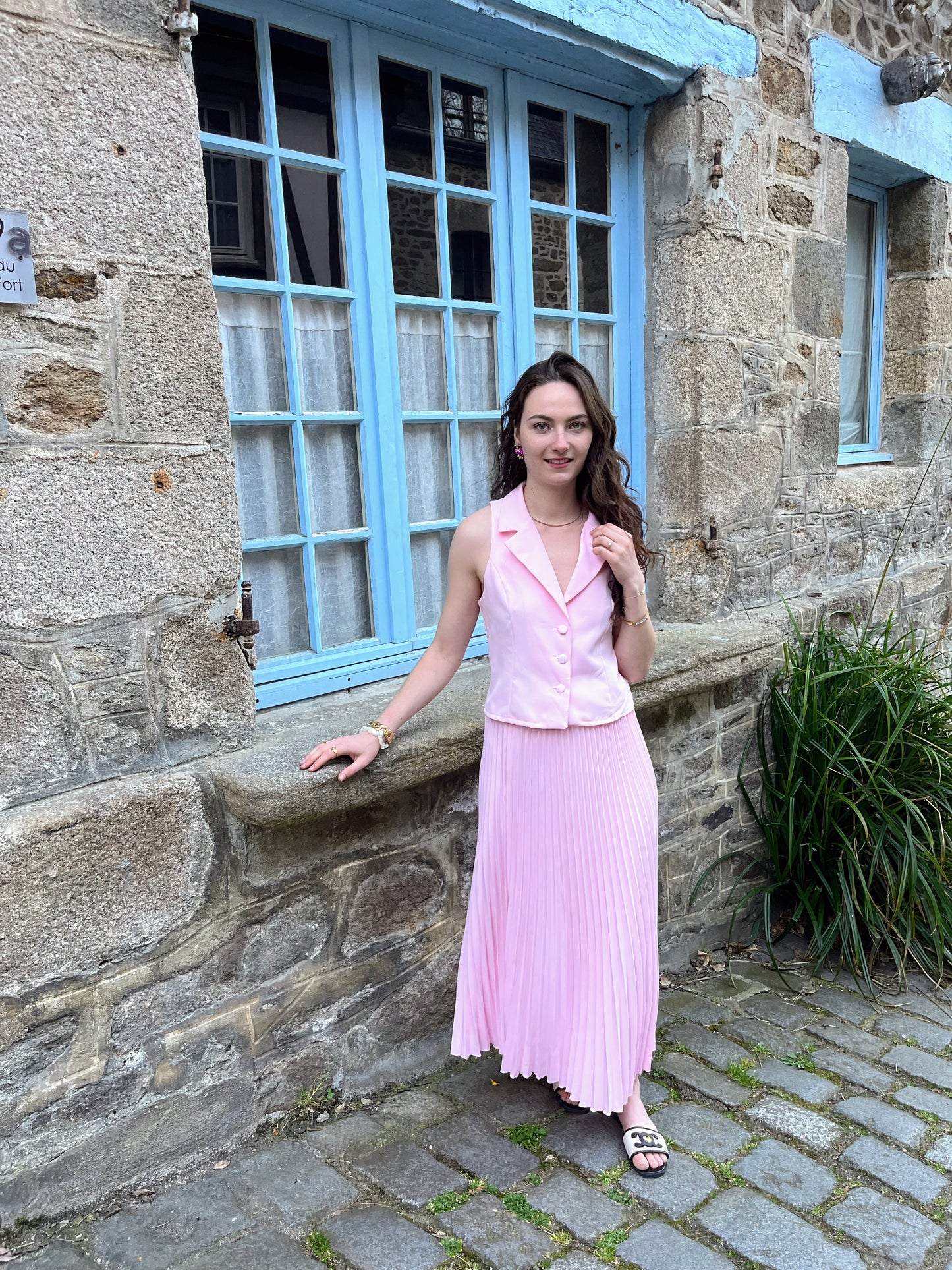 Ensemble parisienne rose