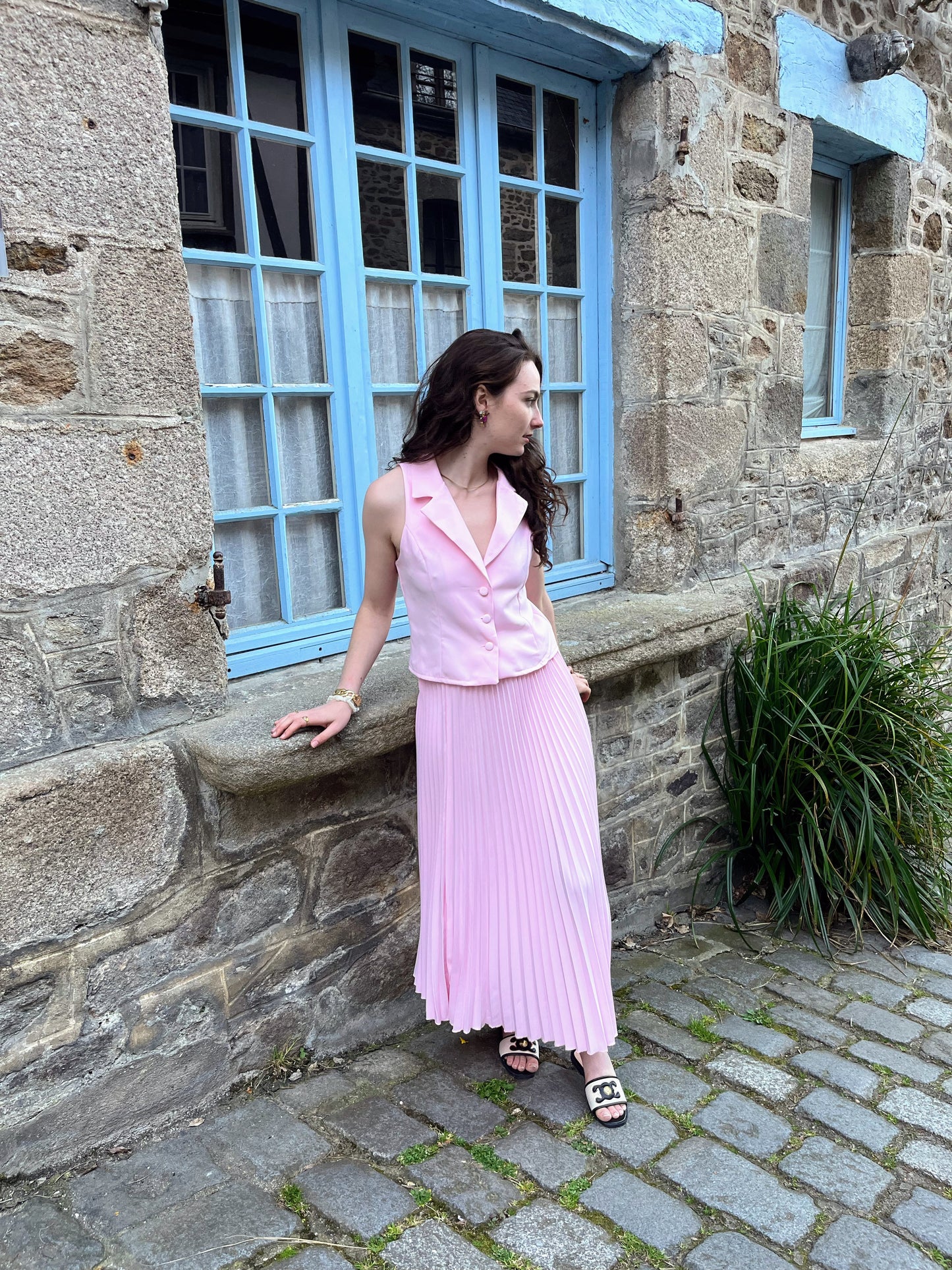 Ensemble parisienne rose
