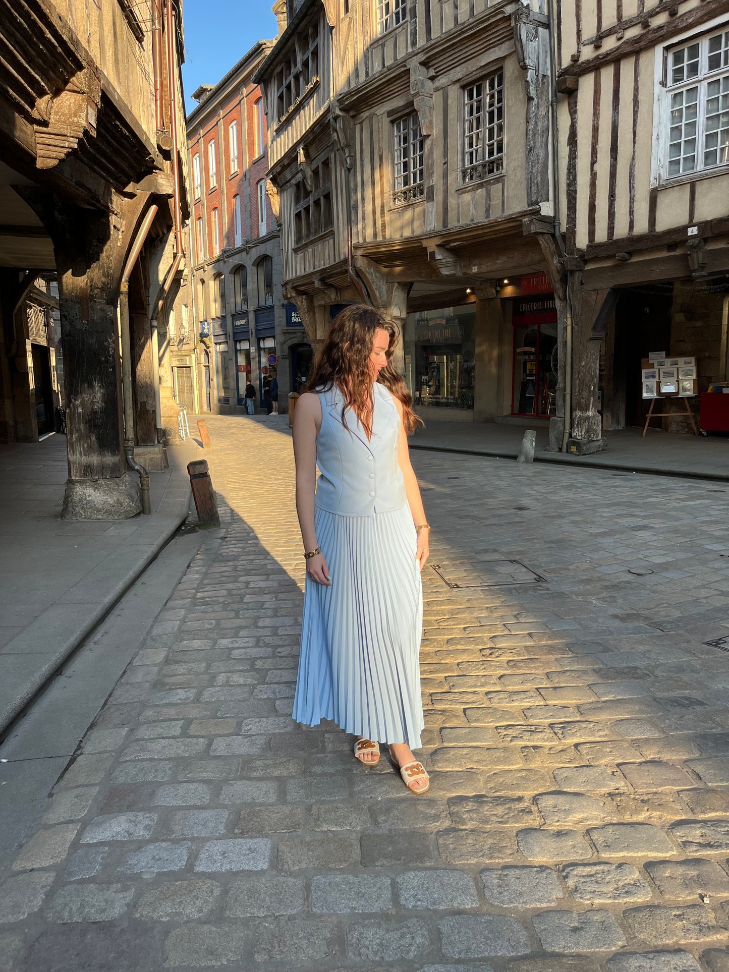 Ensemble parisienne bleu