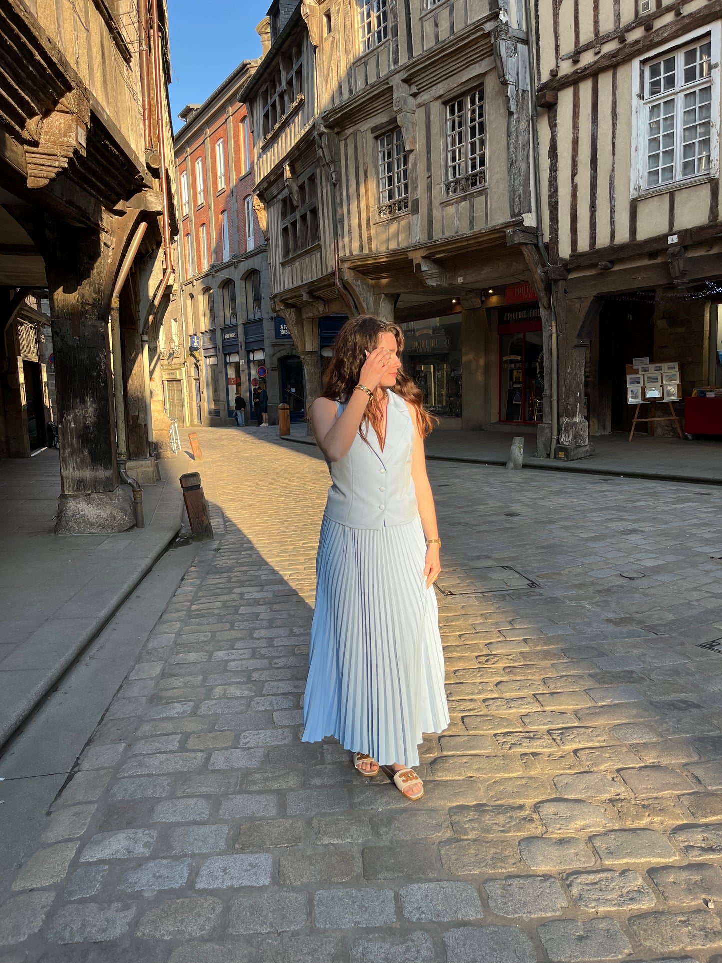 Ensemble parisienne bleu