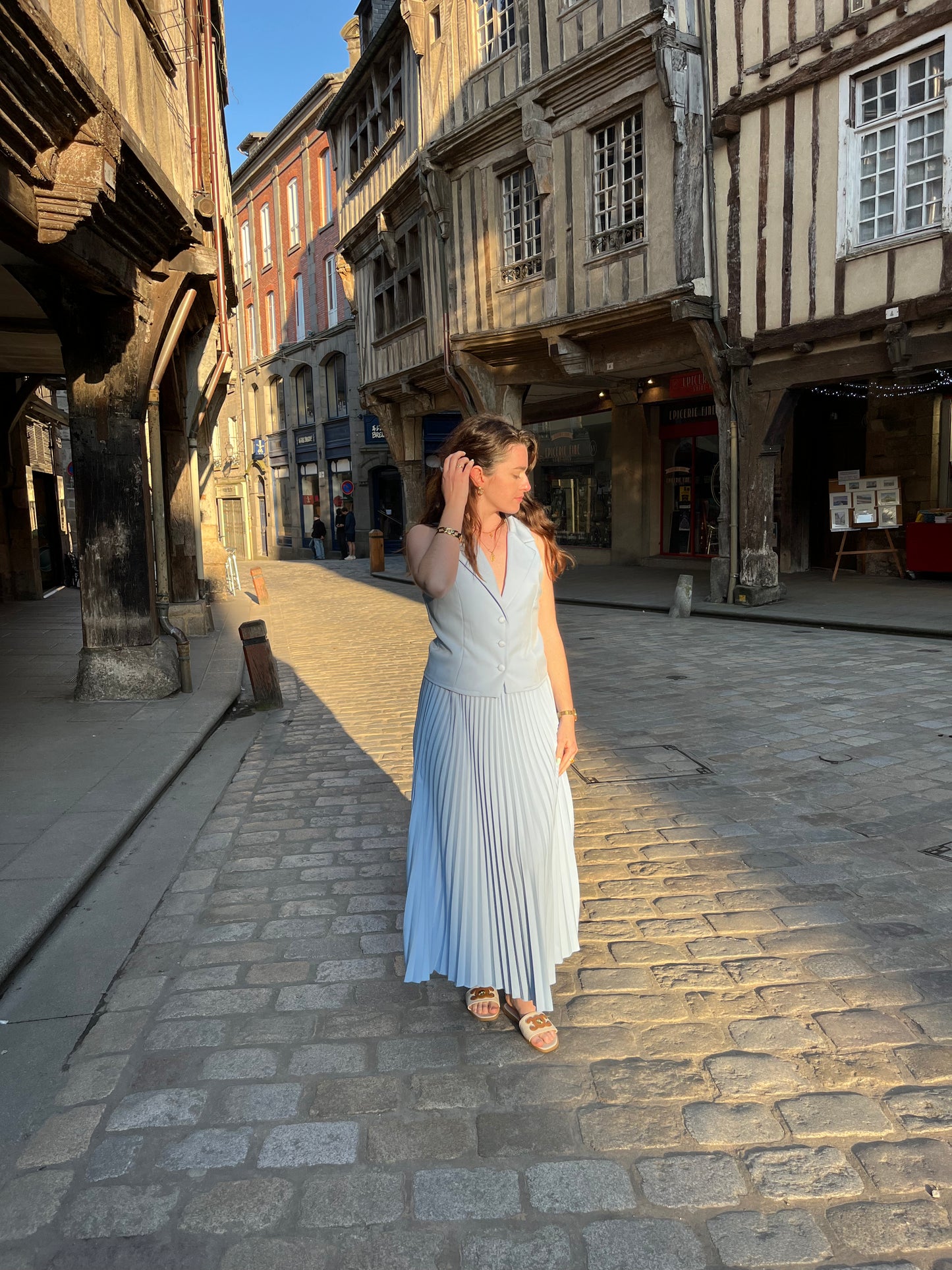 Ensemble parisienne bleu
