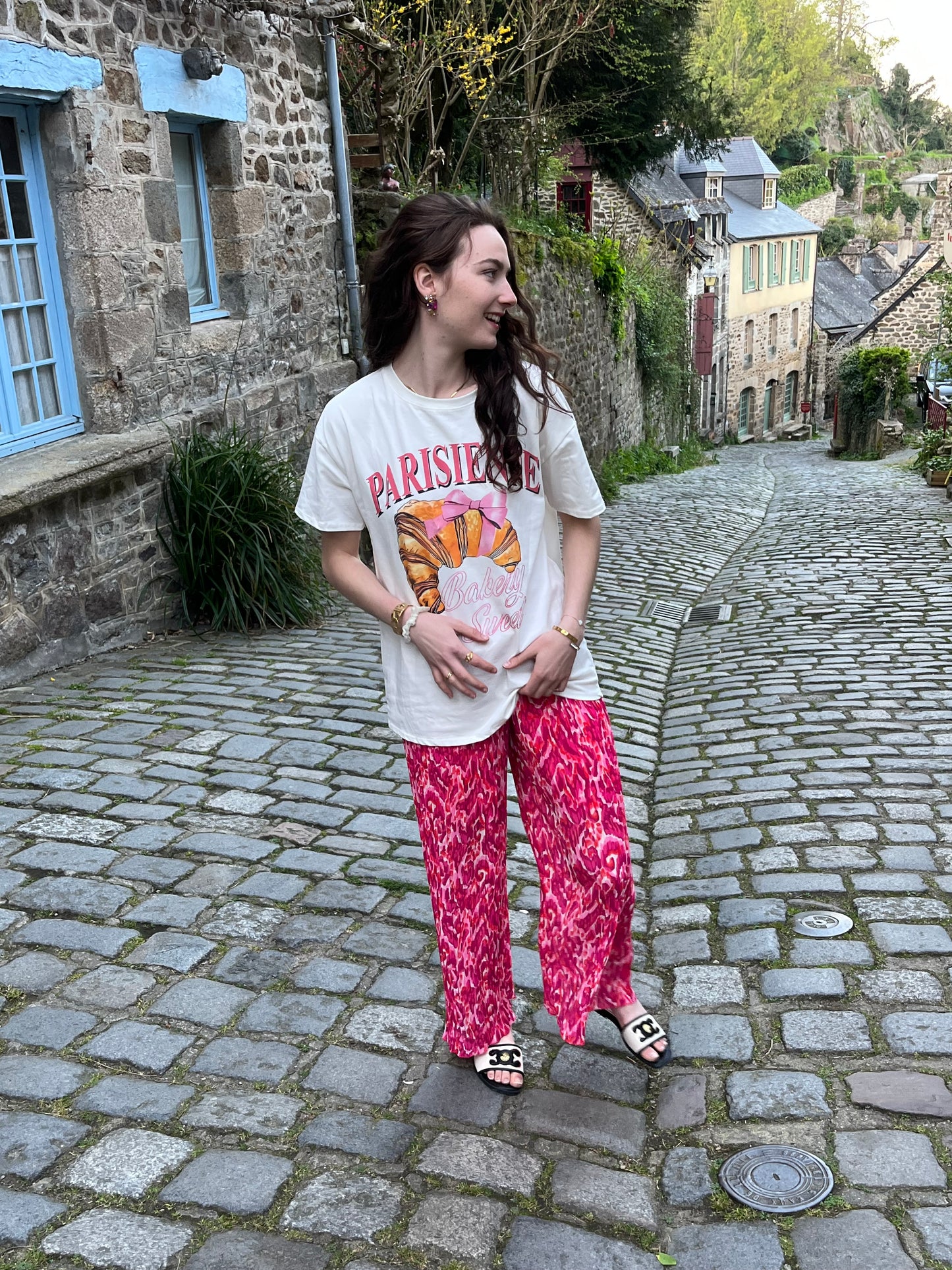 Pantalon Alma rose