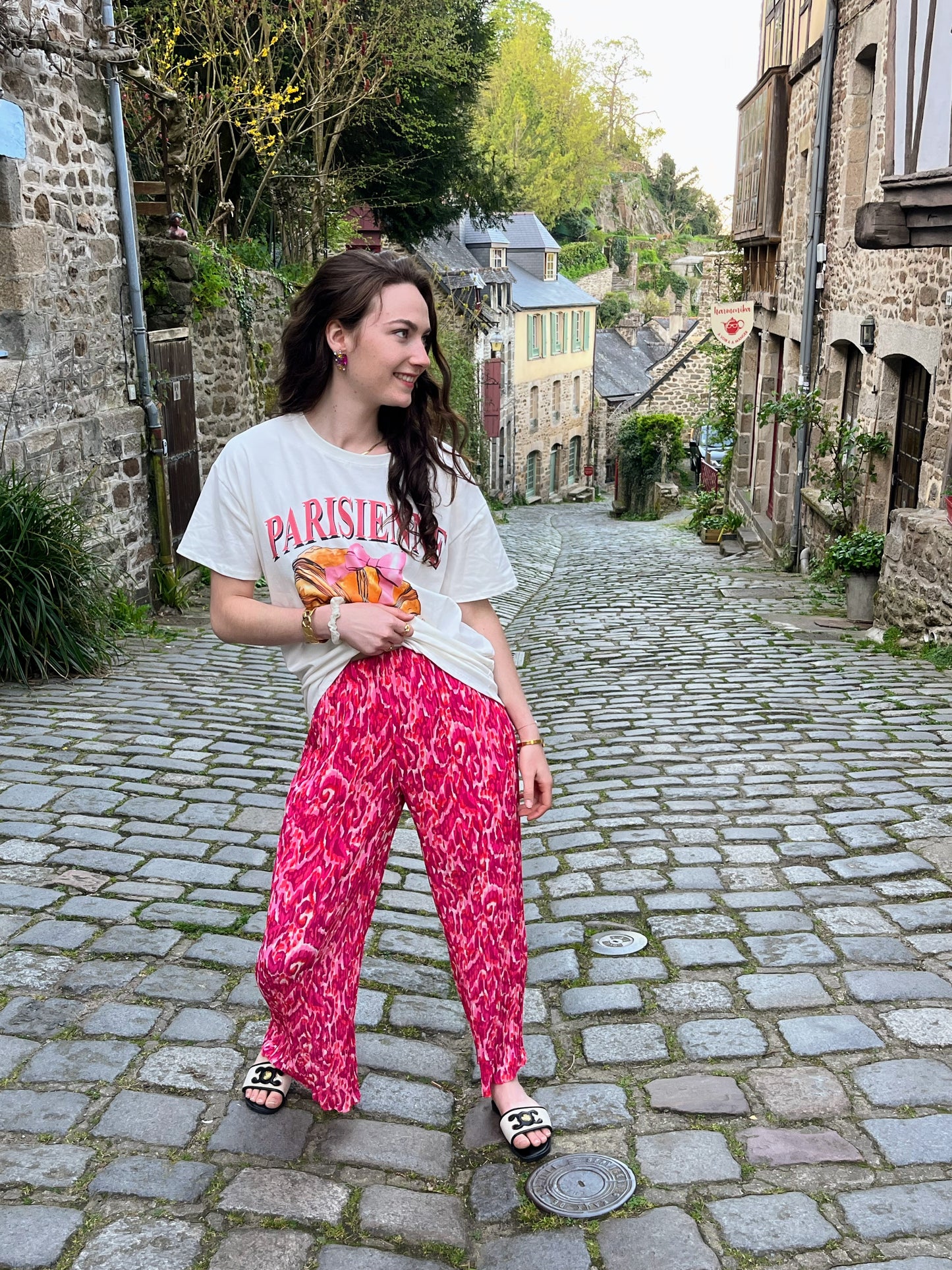 Pantalon Alma rose