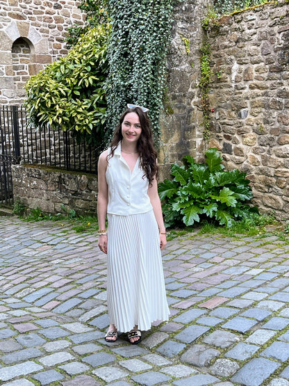 Ensemble parisienne blanc