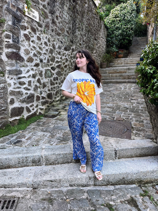Pantalon Santorin bleu