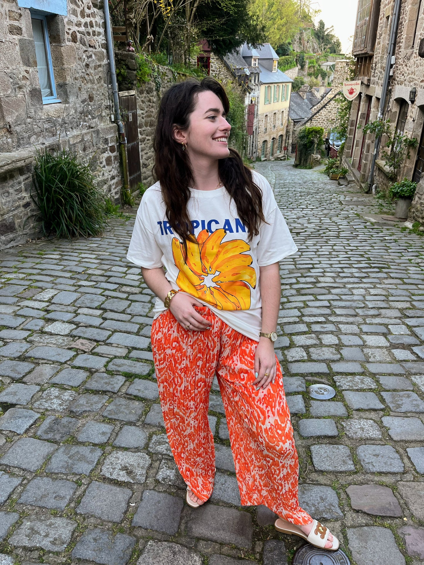 Pantalon Alma orange