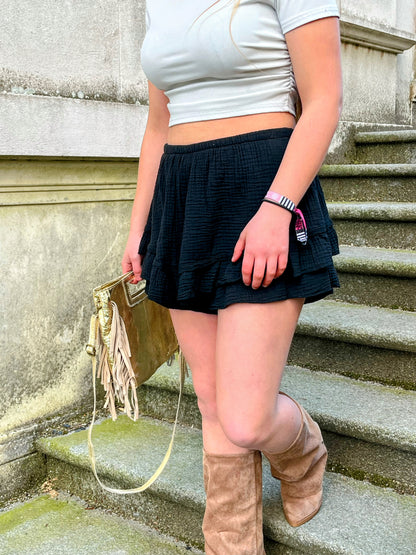 Jupe short Isadora noir