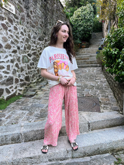 Pantalon Sakura rose clair