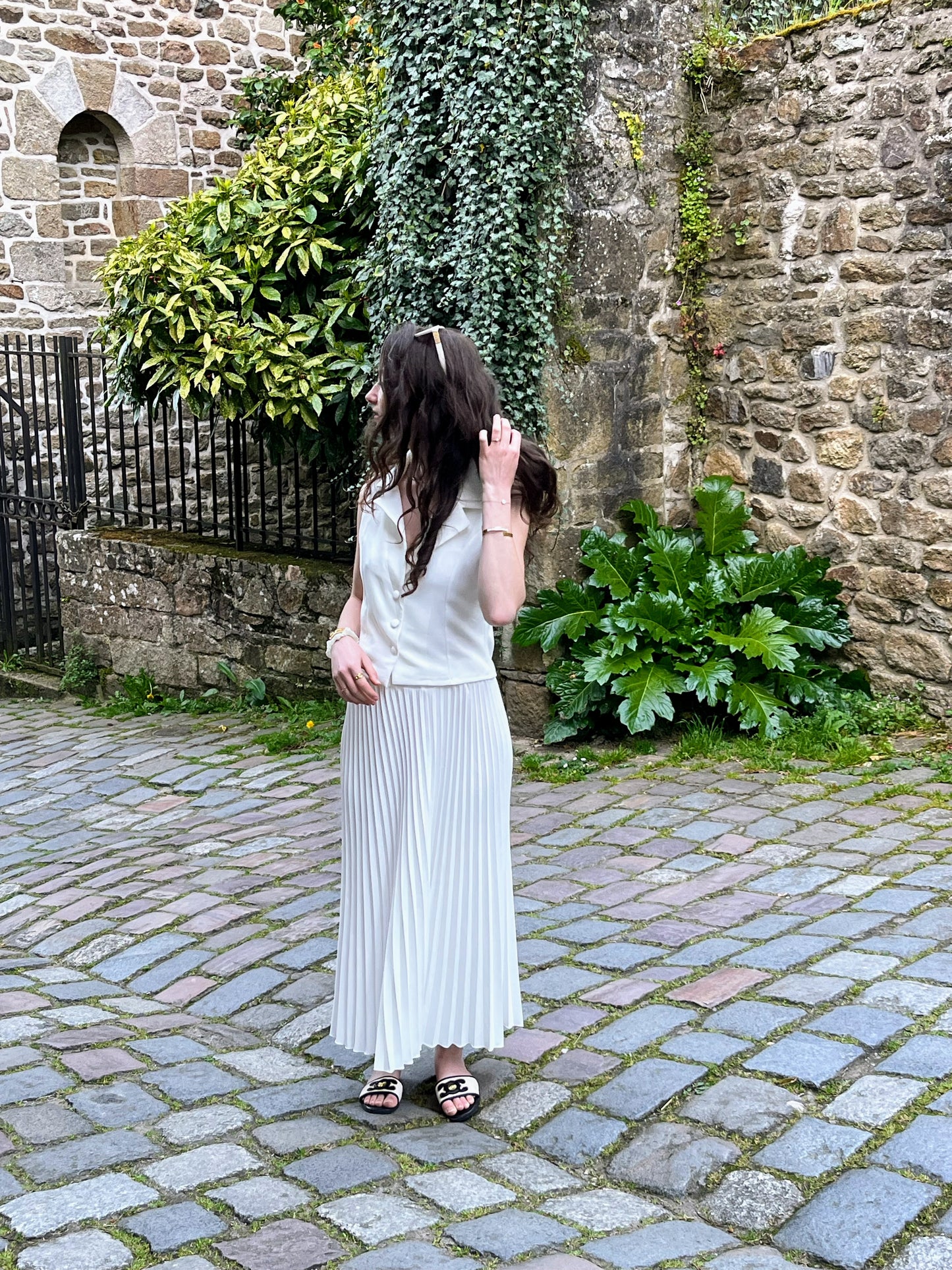 Ensemble parisienne blanc