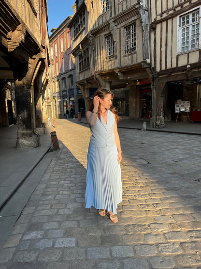 Ensemble parisienne bleu