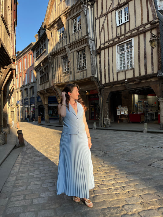 Ensemble parisienne bleu