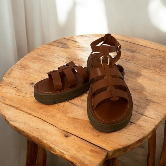 Sandales La Valette marron